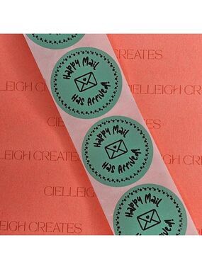 Happy Mail Has Arrived Packaging Sticker Label